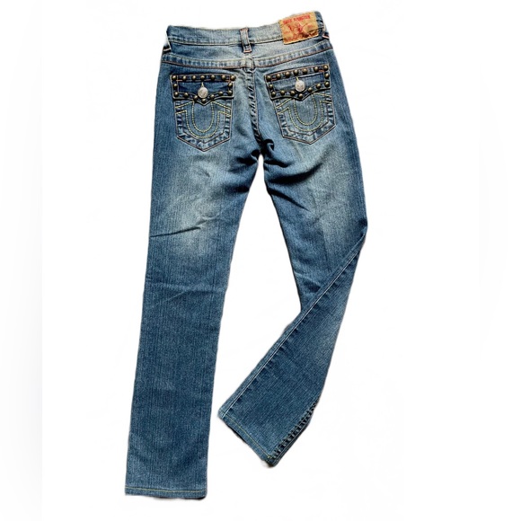 Women’s True Religion Jeans Straight Leg Size 28 - Picture 2 of 6